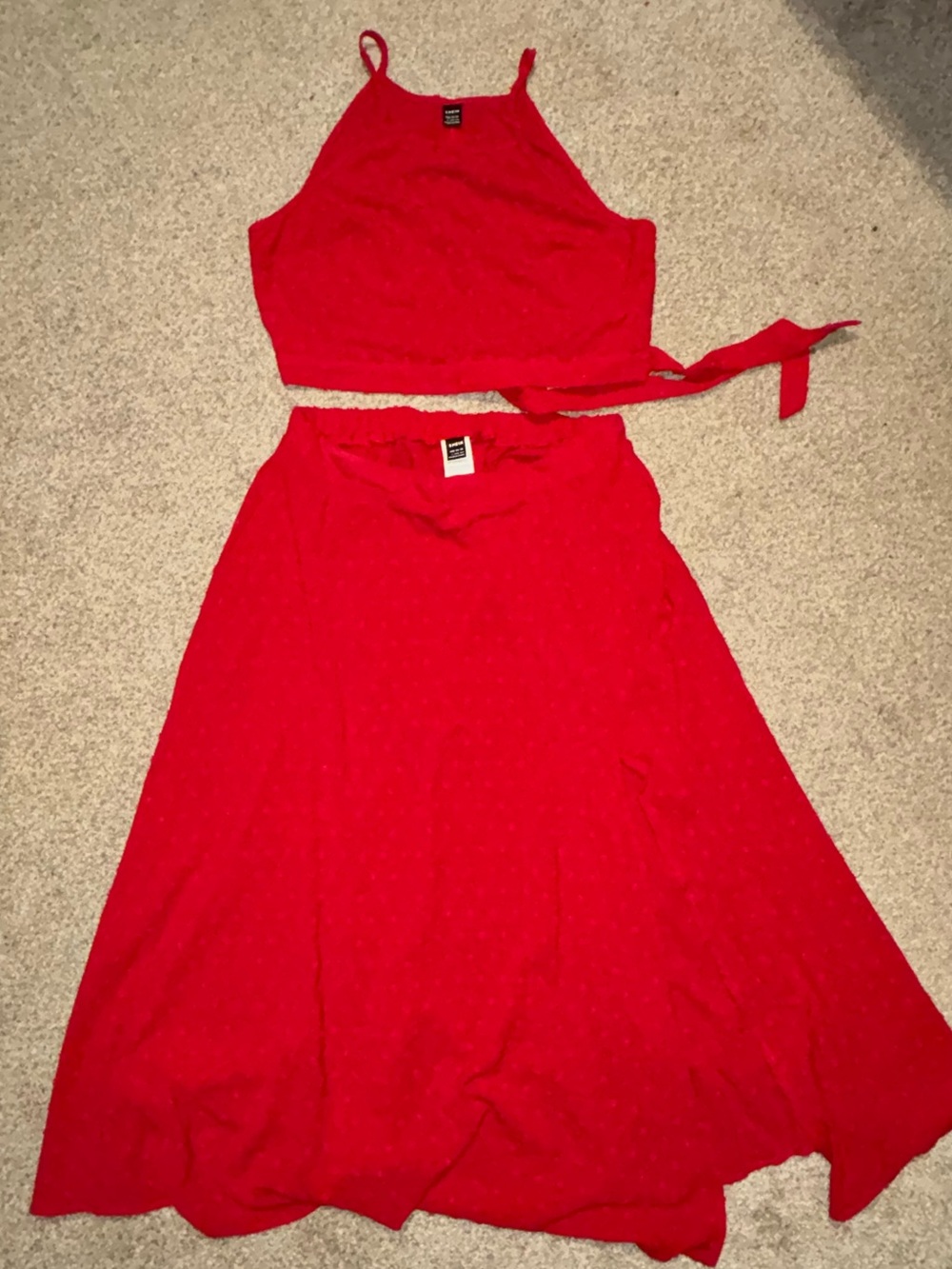 Red two piece set